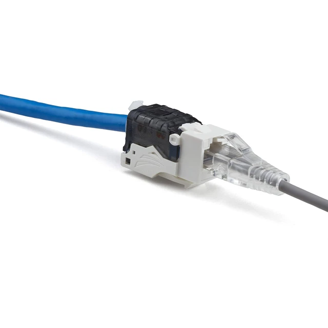 Alt view image 5 of 5 - TRUE CABLE Cat6 Toolless Keystone Jack, Unshielded (UTP), PoE++ (4PPoE) 100W, UL Listed, ETL Verified, ANSI/TIA Certified, Modular RJ45 Female, White, 12 Pack