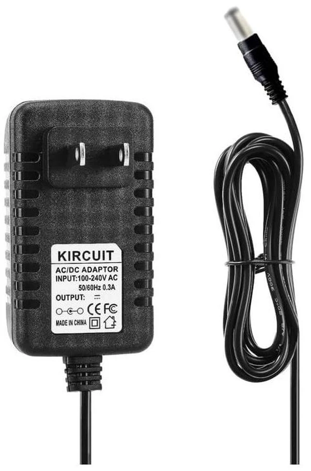 Main image of Kircuit AC/DC Adapter Compatible with VTech VM5255 VM5255-2 VM5263 VM5266-2 5" Pan Scan Tilt Night Light Video Baby Monitor VM 5255 5263 5266 BU Unit Camera PU Parent LCD V-Tech Power Supply Charger