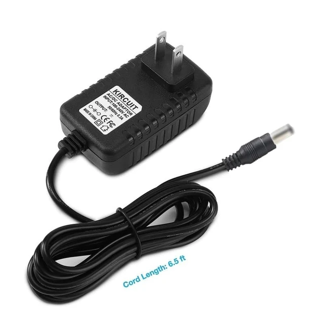 Alt view image 3 of 4 - Kircuit AC/DC Adapter Compatible with VTech VM5255 VM5255-2 VM5263 VM5266-2 5" Pan Scan Tilt Night Light Video Baby Monitor VM 5255 5263 5266 BU Unit Camera PU Parent LCD V-Tech Power Supply Charger