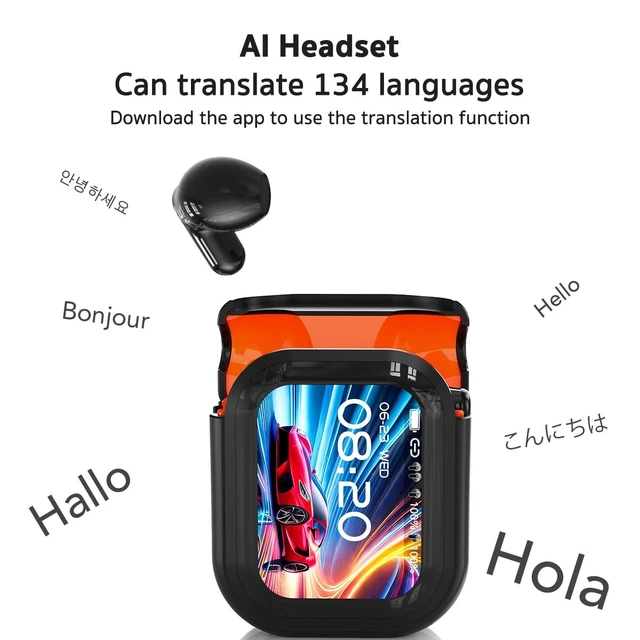 Alt view image 2 of 5 - Relxhome AI Translation Earbuds Real Time,135 Languages,Two-Way Translation