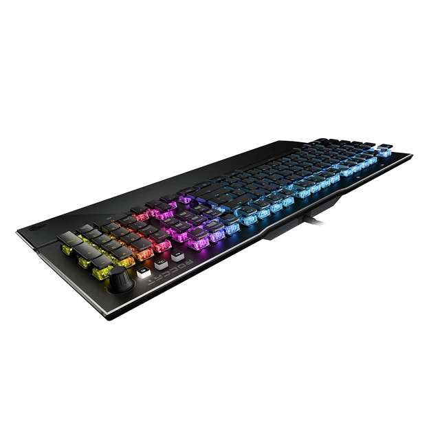 Alt view image 2 of 4 - ROCCAT Vulcan 121 AIMO Linear Mechanical Titan Switch Full-size PC Gaming Keyboard with Per-key AIMO RGB Lighting, Anodized Aluminum Top Plate and Detachable Palm Rest Black