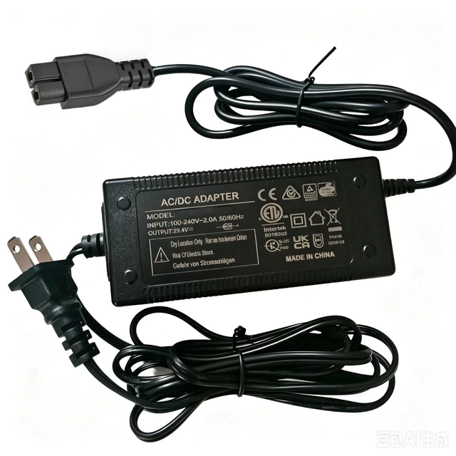 Alt view image 2 of 5 - 29.4V Fast Charger Cord for Aiper Scuba S1 Pro, N1 Pro, N1 Ultra Robotic Pool Vacuum Cleaner, Compatible with Scuba S1Pro, N1Pro 25.2V Cordless Pool Power Adapter Supply-9.5ft