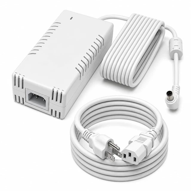 Main image of 54V 210W Power Adapter Compatible with Ubiquiti UACC-Adapter-AC-210W, Replacement AC DC Power Supply for UniFi US-XG-6POE, USW-Ultra-210W and 6/8-Port PoE Switches, Industrial Grade, White