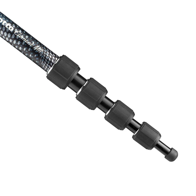 Alt view image 5 of 5 - Manfrotto Element MII MMELMIIA5BK, Lightweight 5-Section Aluminium Travel Camera Monopod, with Wrist Strap, Rubber Grip, Twist Locks, Load up 15kg, for Compact Cameras, Mirrorless, DSLR, Black