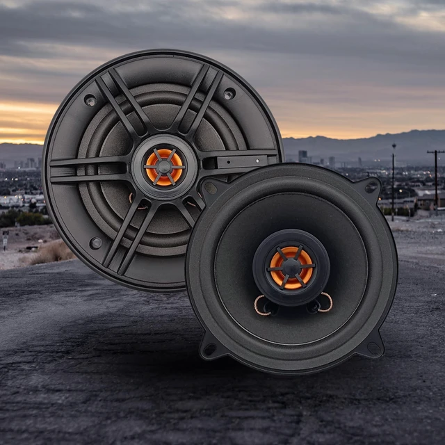 Alt view image 2 of 5 - Audiobank AB502S 5.25 Inch 2-Way Car Audio Coaxial Speakers, 900W Max Power, 4 Ohm, 88dB Sensitivity, Injection Cone Woofer and Balanced Dome Tweeter, 2 Pairs/4 Speakers