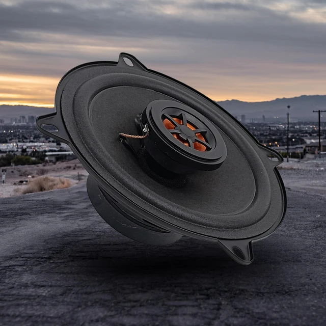 Alt view image 3 of 5 - Audiobank AB502S 5.25 Inch 2-Way Car Audio Coaxial Speakers, 900W Max Power, 4 Ohm, 88dB Sensitivity, Injection Cone Woofer and Balanced Dome Tweeter, 2 Pairs/4 Speakers