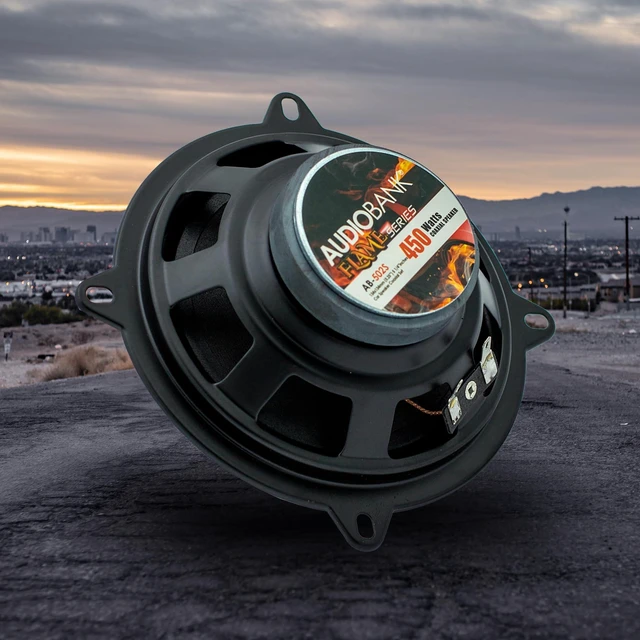 Alt view image 4 of 5 - Audiobank AB502S 5.25 Inch 2-Way Car Audio Coaxial Speakers, 900W Max Power, 4 Ohm, 88dB Sensitivity, Injection Cone Woofer and Balanced Dome Tweeter, 2 Pairs/4 Speakers