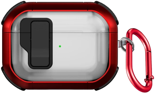 Main image of SaharaCase - AirPods Pro 3 Case - Secure Lock ^^ Venture-X Series - Clear/Red
