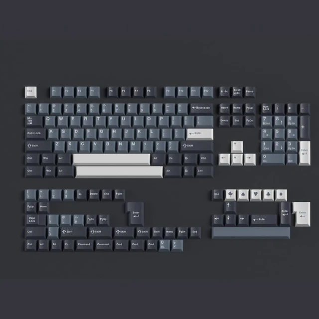 Alt view image 5 of 5 - iRoboosta Double Shot PBT Keycap Set, Minimalist Blue Keycaps, 157 Key Custom Cherry Profile Key Cap for 60% 65% 75% 100% MX Switches Mechanical Keyboard (Apollo)