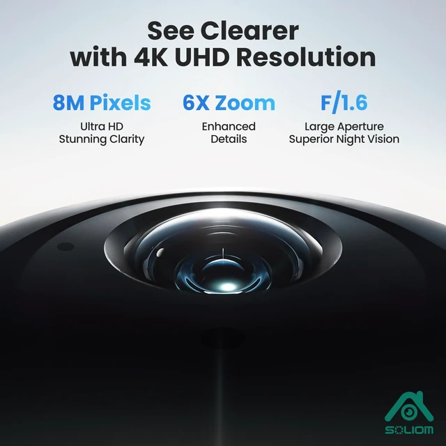 Alt view image 2 of 5 - SOLIOM 4K Solar Security Cameras Wireless Outdoor System, 2-Cam Kit