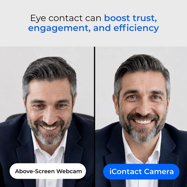 Alt view image 2 of 5 - iContact Camera ProXL 4K Eye Contact Webcam for Monitors 30in & Up