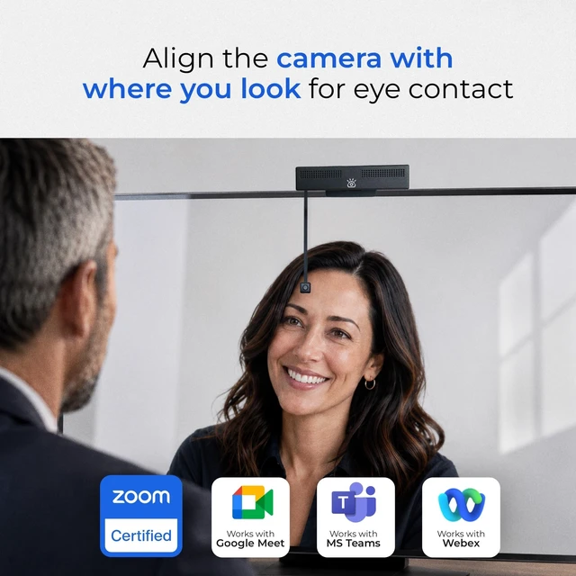 Alt view image 3 of 5 - iContact Camera ProXL 4K Eye Contact Webcam for Monitors 30in & Up
