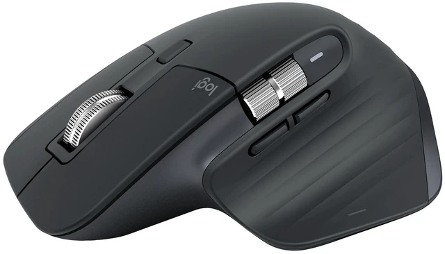 Main image of Logitech MX Master 3S Wireless Mouse, Bluetooth, 8K DPI, Quiet Clicks, Fast Scrolling, Graphite