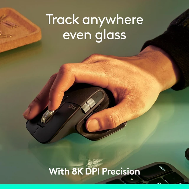 Alt view image 2 of 5 - Logitech MX Master 3S Wireless Mouse, Bluetooth, 8K DPI, Quiet Clicks, Fast Scrolling, Graphite
