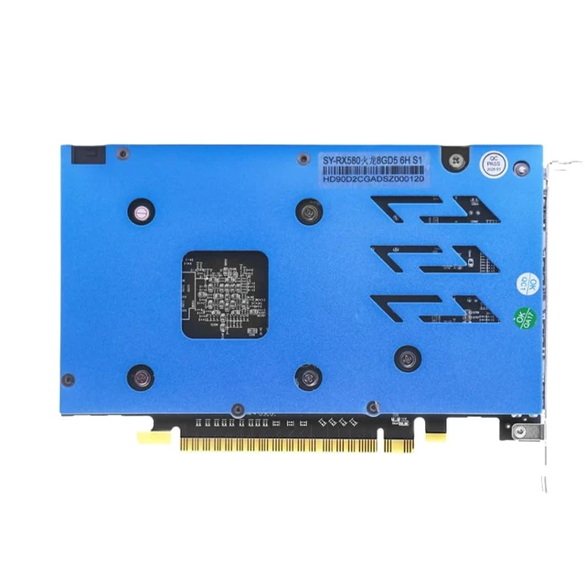 Alt view image 4 of 5 - SOYO AMD Radeon RX 580 Graphics Card, 8GB 2048SP GDDR5 256-Bit, 6xHDMI 2.0b Ports, PCIe 3.0 x16 Video Card for PC, Single Fan Cooling, Supports Windows 11/10 Multi Monitor Desktop PC
