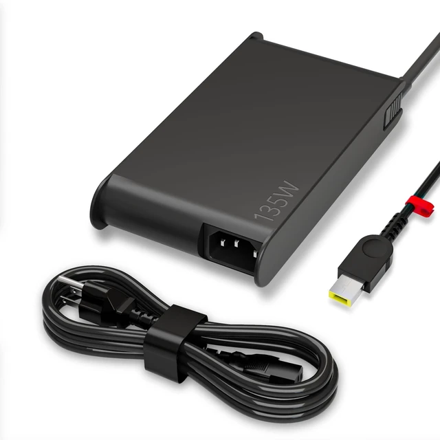 Main image of Newest Slim 20V 6.75A 135W AC Adapter Compatible with Thinkpad X1 P1 P15v T15p ThinkPad T440P T470p T540p Ideapad 3 700 L340 Legion Y50 Y520 Y530 Y7000P ADL135NDC3A ADL135NDC2A 135W Charger