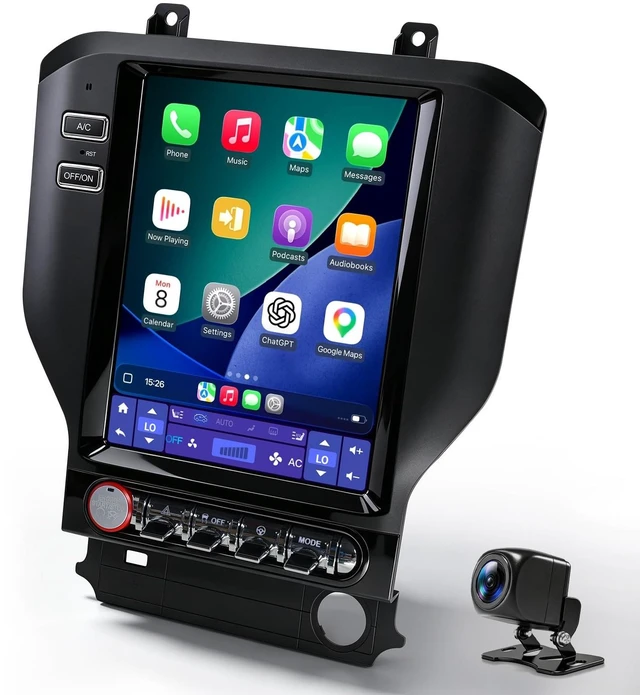 Main image of 10.4" Car Radio Upgrade for Ford Mustang 2015-2023,Wireless CarPlay Android Auto,Android 13 Head Unit with WiFi SWC GPS 1080P Backup Camera 4+64GB