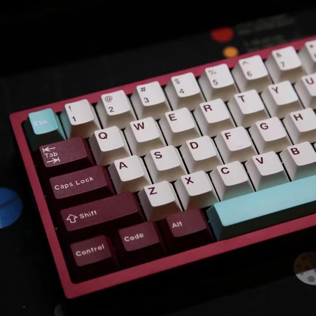 Alt view image 3 of 5 - Owpkeenthy Retro Double Shot PBT Keycaps Full Set171 Keys Cherry Profile Custom Gaming Keyboard Keycaps Cherry MX Replacement Keys for Mechanical Keyboard Cherry Yaoye