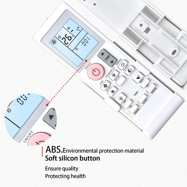 Alt view image 3 of 5 - SJUIF Replacement Remote for DAIKIN Air Conditionerl 2531835 2543304
