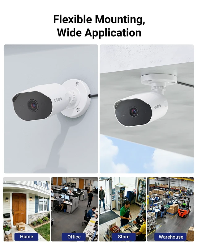 Alt view image 4 of 5 - Anlapus 5MP Wired Security Camera with Audio Monitoring, Night Vision, IP66 Weatherproof, 3K CCTV Bullet Add-on Camera Outdoor Indoor for 5MP, 4K Anlapus Home Surveillance Analog DVR System