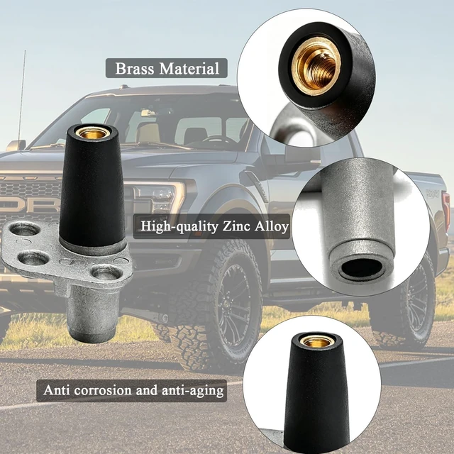 Alt view image 5 of 5 - Antenna Base Mount Replacement for Ford F250 F350 Super Duty