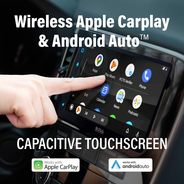 Alt view image 5 of 5 - BOSS Audio Systems Elite Series BE950WCPA Wireless Apple CarPlay Android Auto Car Multimedia Player - 6.75 Inch Capacitive Touchscreen, Bluetooth, No DVD