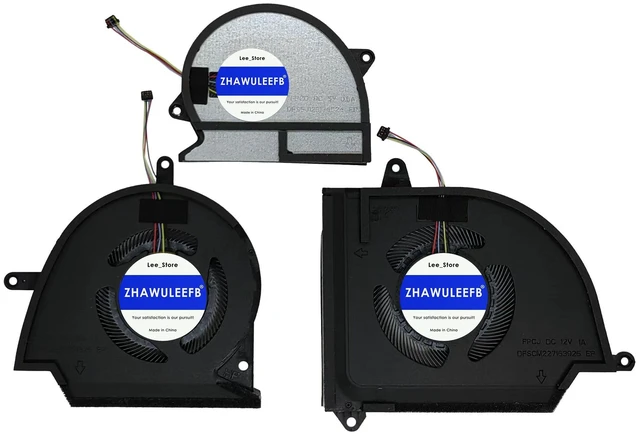 Main image of Replacement New CPU+GPU+Small Fan Cooling Fan for ASUS ROG Flow X16 GV601V GV601R GV601RE GV601RM GV601RW (FPCG DFS5J129134524 DC5V 0.5A Small Fan) FPCF DFSCK221051825 FPCJ DFSCM227163925 DC12V 1A