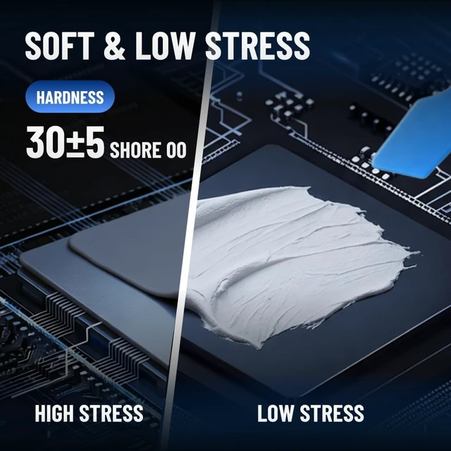 Alt view image 5 of 5 - FEHONDA 16W/mK Thermal Putty for GPU VRAM, 50g, Non-Conductive Gap Filler