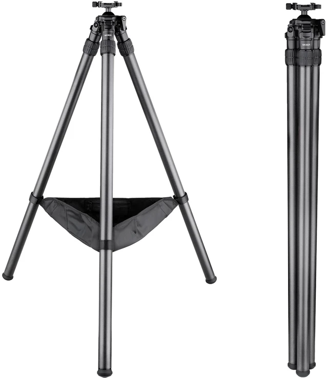 Main image of VICELK 2-Section Carbon Fiber Tripod with 44mm Ball Head, 36mm Large Tube Lightweight Inverted Leg Design, Fast Deployment Heavy Load Support Tripod for Precision Shooting Hunting Outdoor Photography