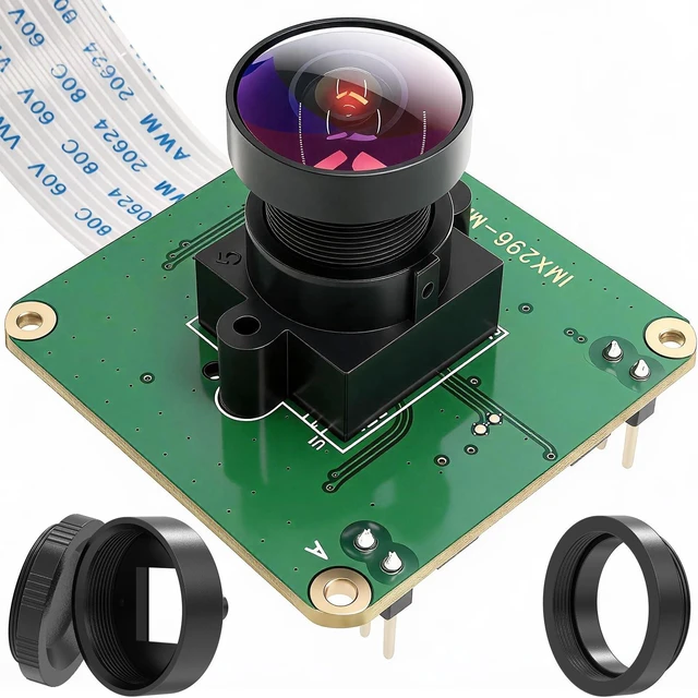 Main image of innomaker GS (Global Shutter) Camera Module for Raspberry Pi All Series with IMX296 Mono Sensor (1456x1088) 60fps, External Trigger Support - Supports Rpi-Cam/Libcamera & External Trigger