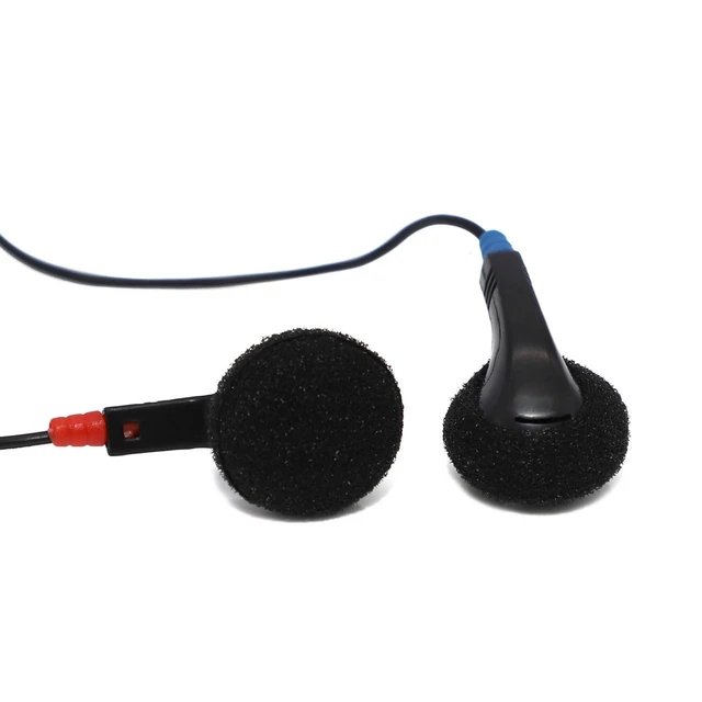 Alt view image 2 of 5 - Avid Products JS-75 Earbuds/Earphones ^^ Stereo Black Disposable Earbuds with 3.5mm Plug (25 Pack)