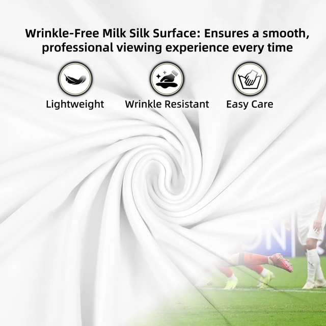 Alt view image 4 of 5 - BENOISON 120inch Portable 16:9 4K HD Outdoor Projector Screen with Stand