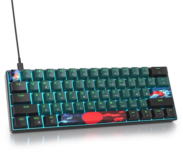 Main image of Owpkeenthy 60% Wired Mechanical Keyboard