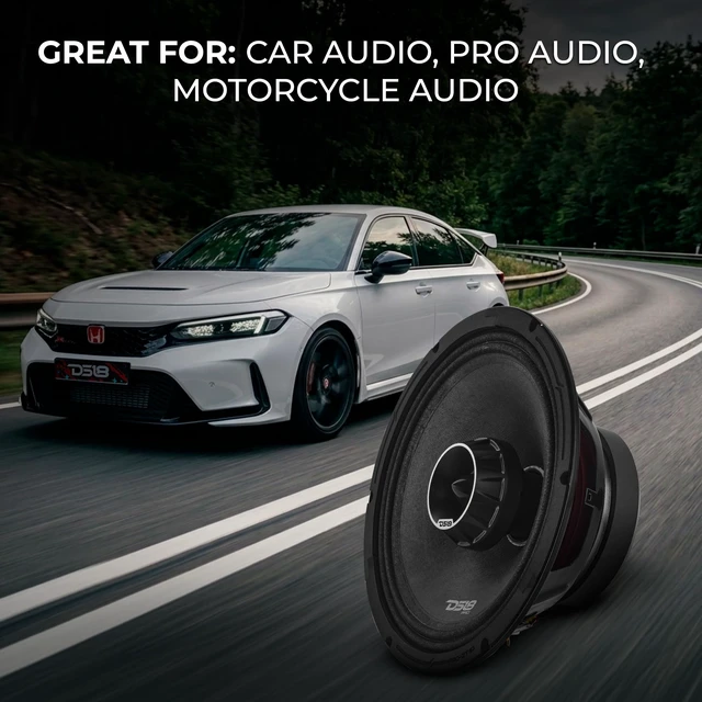 Alt view image 4 of 5 - DS18 PRO-ZT10 10" Coaxial Midrange Loudspeaker with Built-in Bullet Tweeter 300W RMS, 600W Max, 4-Ohm, Water-Resistant Paper Cone, Powerful Car, Motorcycle & Powersports Audio Speaker
