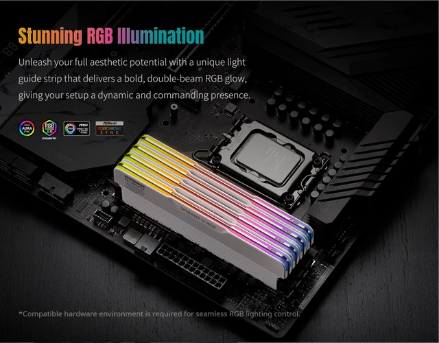 Alt view image 4 of 5 - KLEVV Urbane V RGB DDR5 48GB (2x24GB) 6400MHz CL32 SK Hynix Chip 1.35V Gaming Desktop Ram Memory XMP 3.0 / AMD Expo Ready (KD5KGUD80-64A320M)