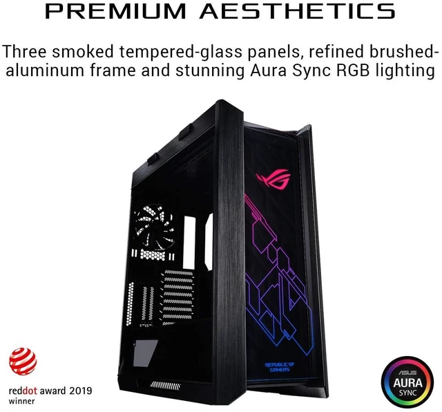 Alt view image 2 of 5 - ASUS ROG Strix Helios RGB EATX Mid-Tower Gaming PC Case