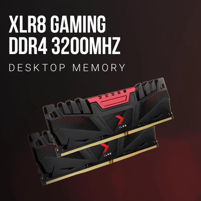 Alt view image 2 of 5 - PNY XLR8 Gaming DDR4 16GB (2x8GB) 3200MHz CL16 Desktop Memory Kit