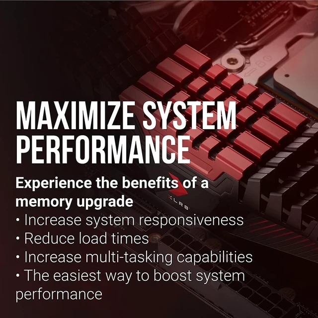 Alt view image 5 of 5 - PNY XLR8 Gaming DDR4 16GB (2x8GB) 3200MHz CL16 Desktop Memory Kit