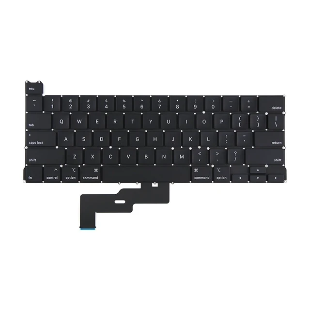 Alt view image 5 of 5 - iPartsleader Backlight Keyboard US English Replacement for MacBook Pro A2289 (13-inch,2020,Two Thunderbolt 3 Ports) ANSI U.S. Layout Backlit+Keyboard Screws