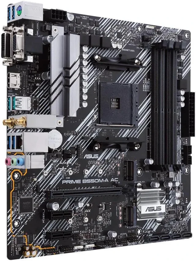 Alt view image 4 of 5 - MICRO CENTER AMD 5800XT Processor with ASUS Prime B550M-A AC Motherboard