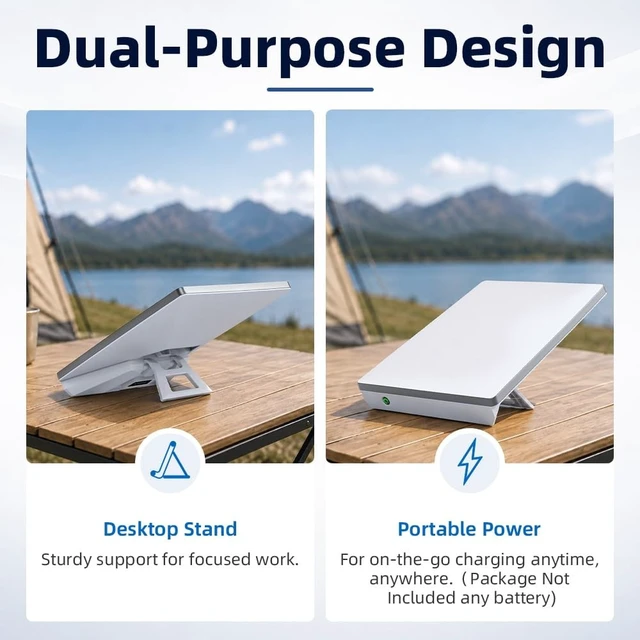 Alt view image 3 of 5 - XTAR X6 Foldable Stand for Starlink Mini, Sturdy Desktop Base with 1/4" Tripod Mount, Includes MT21 Tripod & Anchoring Spikes/Boots, All-in-One Positioning System for Outdoor Camping/RV
