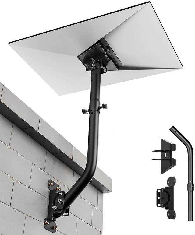 Main image of Starlink Gen 3 Mount 360 Adjustable V3 Starlink Wall Mount Starlink Gen3 Pole Mounting Kit with Starlink Gen 3 Pipe Adapter for Gen3 Starlink Internet Kit Satellite