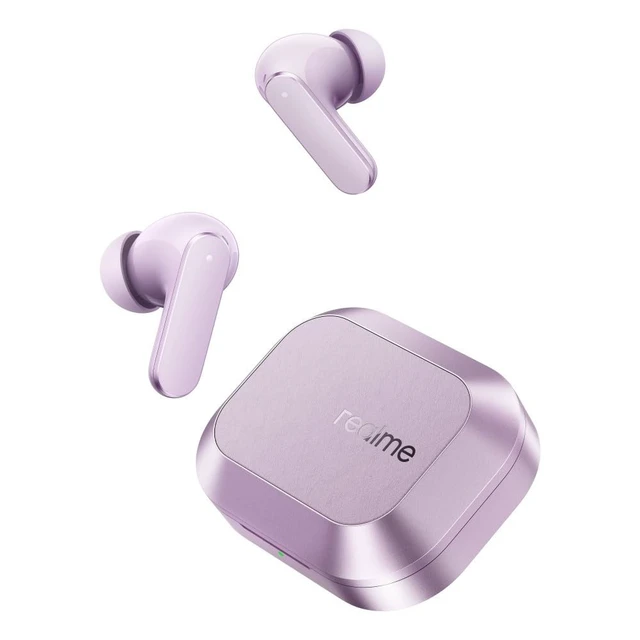 Alt view image 3 of 5 - realme Buds Air 8 in-Ear Wireless Earbuds, 55dB ANC, 58Hrs Playtime, Hi-Res LHDC, 360 Spatial Audio, 45ms Low Latency, IP55, BT v5.4 (Purple)