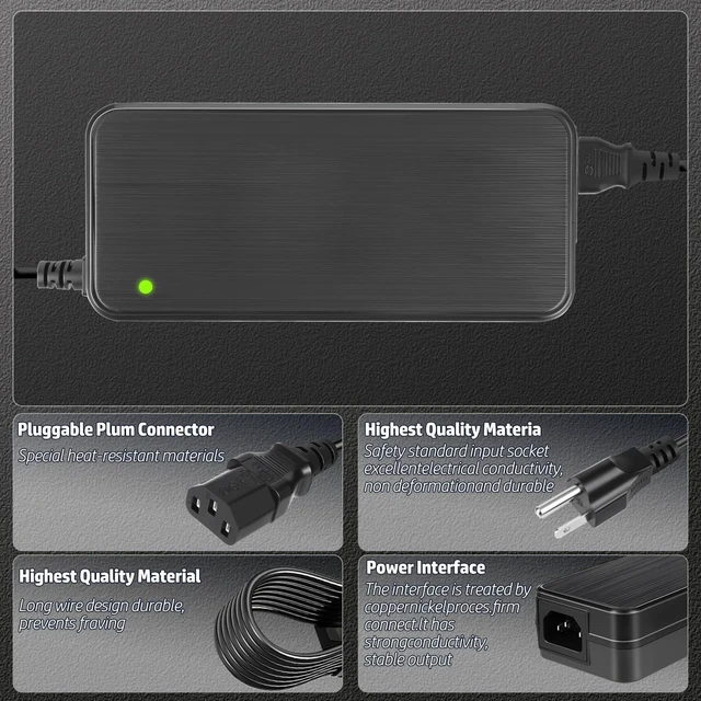 Alt view image 2 of 5 - 53v Power Supply/reolink Power Adapter Suitable for 16 Channel REOLINK PoE NVR. Equipped with a 1.5M AC Cable