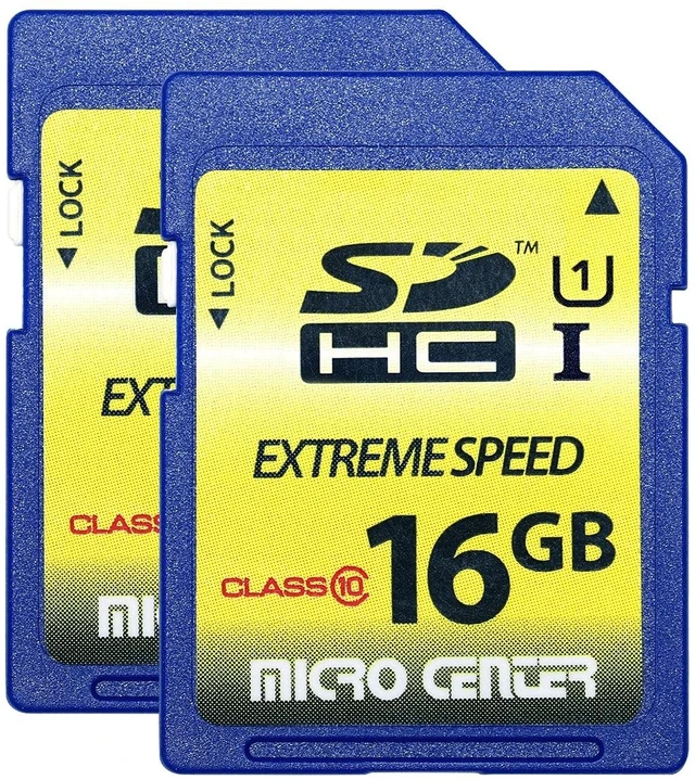 Main image of INLAND 16GB SDHC Flash Memory Card Standard Full Size SD Card (2 Pack)