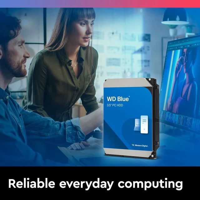 Alt view image 3 of 5 - Western Digital 2TB WD Blue PC Internal Hard Drive HDD - 5400 RPM, SATA 6 Gb/s, 64 MB Cache, 3.5" - WD20EARZ