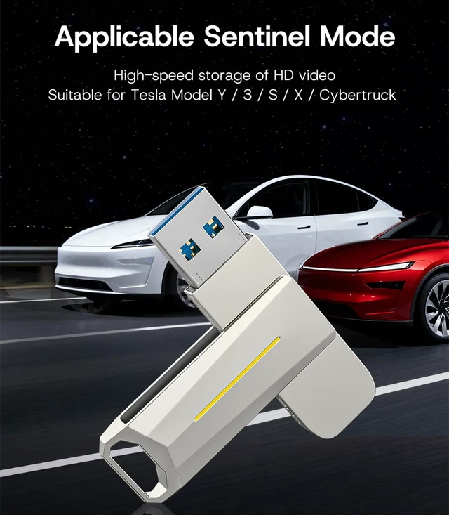 Alt view image 2 of 5 - SUMK Flash Drive for Tesla Model 3/Y/S/X, Dashcam Sentry Mode,128GB USB 3.2