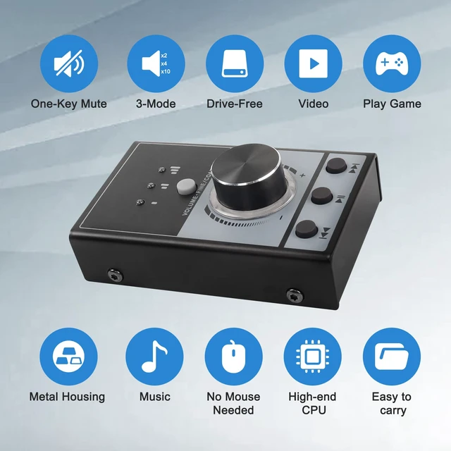 Alt view image 4 of 5 - USB Volume Knob Controller Multimedia Computer Sound Controller