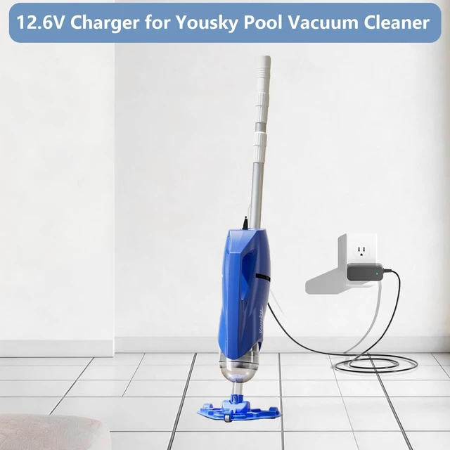 Alt view image 2 of 5 - 12.6V Power Charger for Yousky Pool Cleaner Compatible with Yousky H10 & Vako H10 & Vako H11 Pool Leaf Vacuum Cleaner Charger