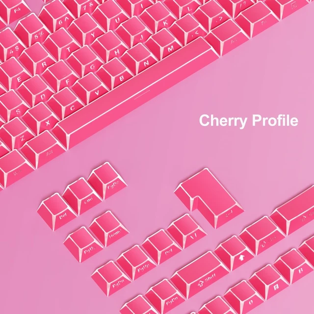 Alt view image 3 of 5 - Fogruaden PBT Keycaps Set, Cherry Profile Side Print Keycap for Mechanical Keyboard Keycaps(ZheYing-Red)